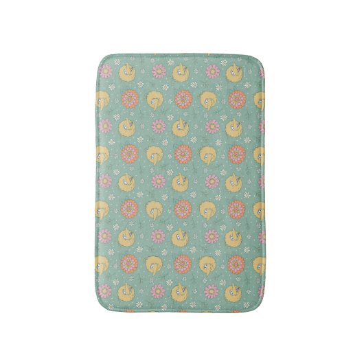Tapis De Bain Big Bird | Good Vibes Floral Pattern (Devant (Vertical))