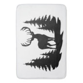 Tapis De Bain Big Buck Parmi Pine Trees Vector (devant Vertical)