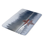 Tapis De Bain Bigfoot Lake Canoe Wilderness Pine Forest Camp (Angle)