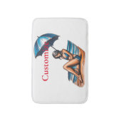 Tapis De Bain Bikini Girl Beach Napping Thunder_Cove (Devant (Vertical))