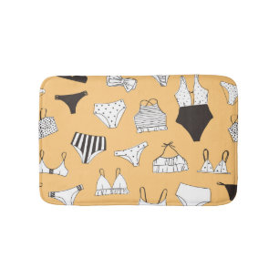 Tapis De Bain Bikini tropical : Motif d'été à main