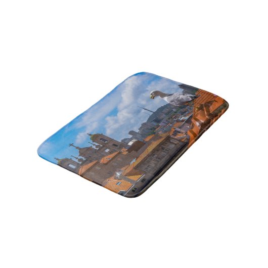 Tapis De Bain Birds Eye View Rooftops of Portugal (Angle)