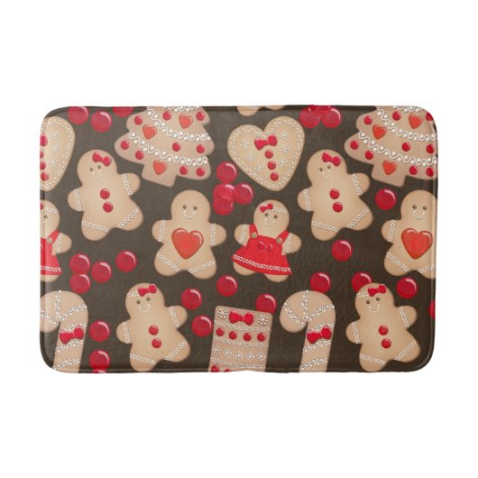Tapis De Bain Biscuits au gingembre Biscuit de Noël Noël (Devant)