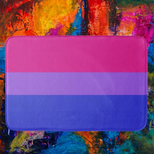 Tapis De Bain Bisexual Pride Bain Mat : Support Vibrant