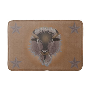 Tapis De Bain Bison rustique des plaines de l'Ouest