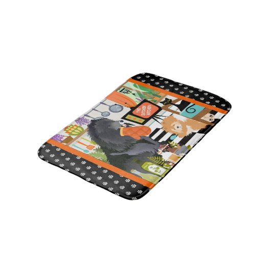 Tapis De Bain BITCHEN KITCHEN cute dog cooking chef floor mat (Angle)