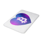 Tapis De Bain Bitcoin B dans le coeur (Angle)