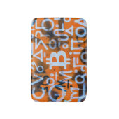 Tapis De Bain "Bitcoin Graffiti" (Style #1) Art de rue (Devant (Vertical))