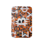 Tapis De Bain "Bitcoin Graffiti" (Style #2) Art de rue (Devant (Vertical))