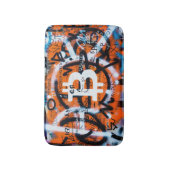 Tapis De Bain "Bitcoin Graffiti" (Style #4) Art de rue (Devant (Vertical))