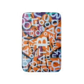 Tapis De Bain "Bitcoin Graffiti" (Style #8) Art de rue (Devant (Vertical))