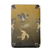 Tapis De Bain Black and Gold Graphic Art, Ethereal Union (Devant (Vertical))