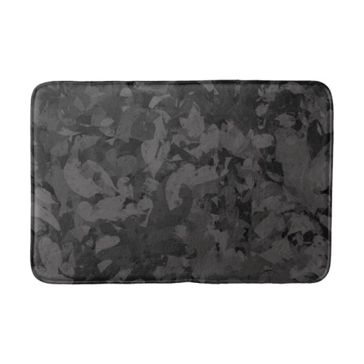 Tapis De Bain Black And Gray Abstract Graphic Art Design (Devant)