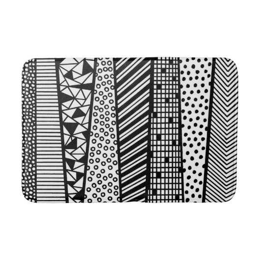 Tapis De Bain Black and white (Devant)
