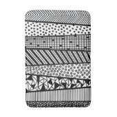 Tapis De Bain Black and white (Devant (Vertical))