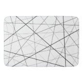 Tapis De Bain Black and white geometric pattern (Devant)