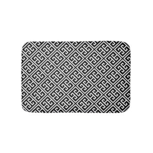 Tapis De Bain Black and White Greek