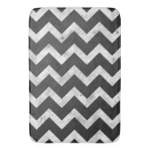 Tapis De Bain Black and white Rustic Chevron pattern (devant Vertical)
