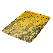 Tapis De Bain Black and Yellow Paint Splashes (Angle)