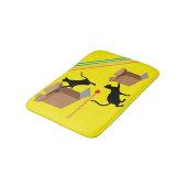 Tapis De Bain Black Cats Find a Box Bath Mat (Angle)