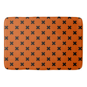 Tapis De Bain Black cross stitches