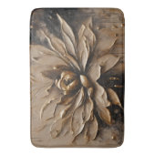 Tapis De Bain Black Gold Beige Brown Abstrait (devant Vertical)