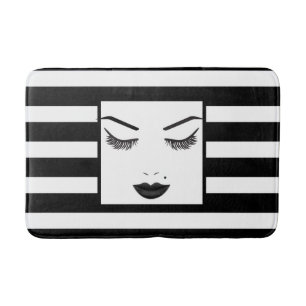 Tapis De Bain Black Lips Beauté Maquillage Visage Cils & Sourcil