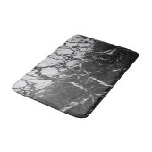 Tapis De Bain Black & Marbre blanc Moderne Glam tendance (Angle)