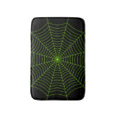 Tapis De Bain Black neon vert toile d'araignée Halloween motif (Devant (Vertical))