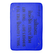 Tapis De Bain Black on Blue Shakespeare Dois-Je Comparer.. | (devant Vertical)