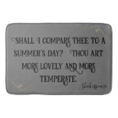 Tapis De Bain Black on Grey Shakespeare Dois-Je Comparer.. | (Devant)