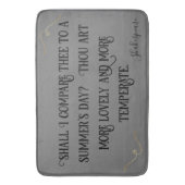 Tapis De Bain Black on Grey Shakespeare Dois-Je Comparer.. | (devant Vertical)