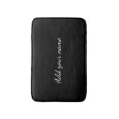 Tapis De Bain Black solid add name text here throw pillo (Devant (Vertical))
