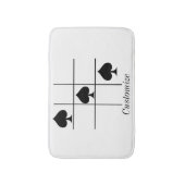Tapis De Bain Black Spades Tic Tac Toe Thunder_Cove (Devant (Vertical))