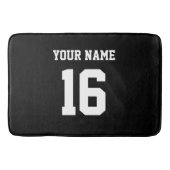 Tapis De Bain Black Sporty Team Jersey (Devant)
