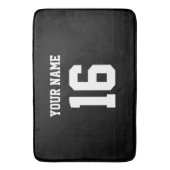 Tapis De Bain Black Sporty Team Jersey (devant Vertical)