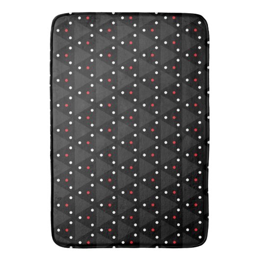 Tapis De Bain Black Triangle UFO Pattern Modern Abstract (devant Vertical)