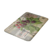 Tapis De Bain Blackberries Floral Garden Flower Papillon Art (Angle)