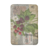 Tapis De Bain Blackberries Floral Garden Flower Papillon Art (Devant (Vertical))