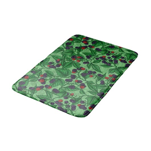 Tapis De Bain Blackberry en vert (Angle)