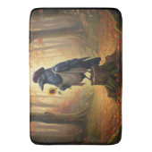 Tapis De Bain Blackbird Le Corvid Raven Arural (devant Vertical)