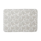 Tapis De Bain Blanc Chic Crème Floral (Devant)