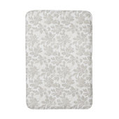 Tapis De Bain Blanc Chic Crème Floral (Devant (Vertical))