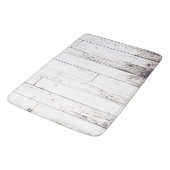 Tapis De Bain Blanc Chic Démodé Maison de Campagne Rustique en B (Angle)