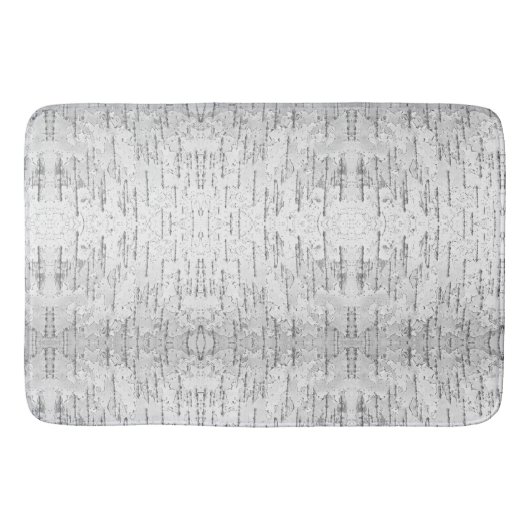 Tapis De Bain Blanc, comme dans Birch Bark Photo (Devant)
