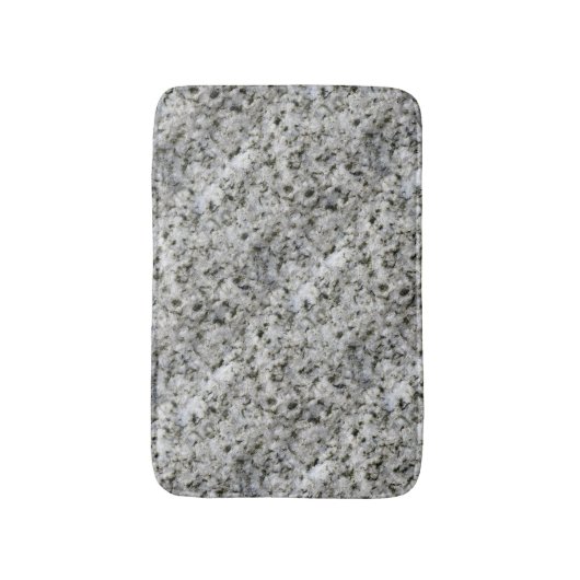 Tapis De Bain Blanc de roche de granit (Devant (Vertical))