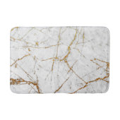 Tapis De Bain Blanc et marbre d'or (Devant)