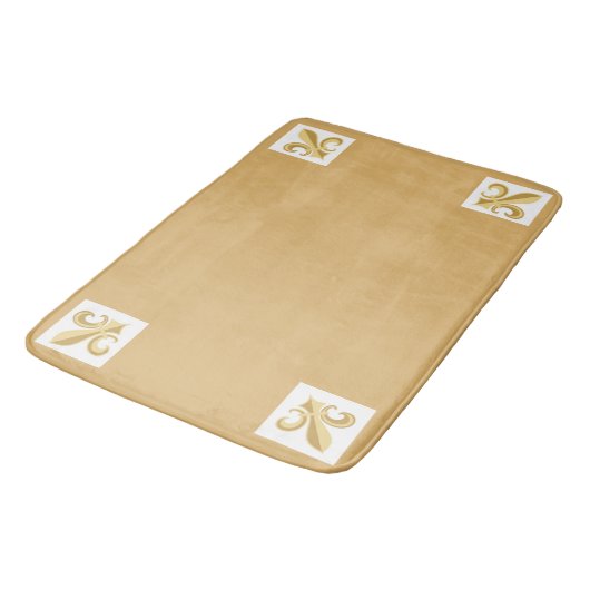 Tapis De Bain Blanc français (Angle)