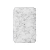 Tapis De Bain Blanc marbre (Devant (Vertical))
