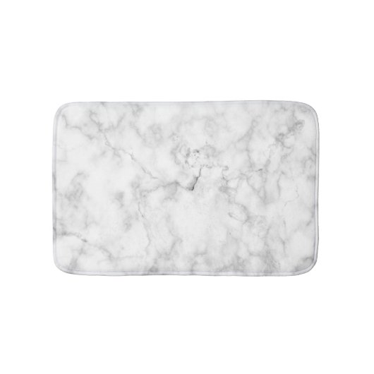 Tapis De Bain Blanc marbre (Devant)